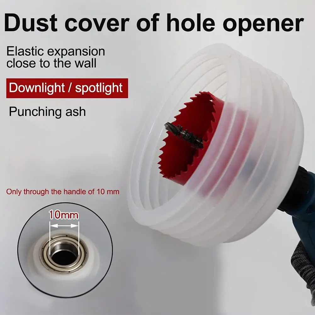 

Electric Hammer Drill Dust Collector Perforator Horseshoe Speaker Opener Dust Cover Metal Drill Bit Saw Attachment Accessories