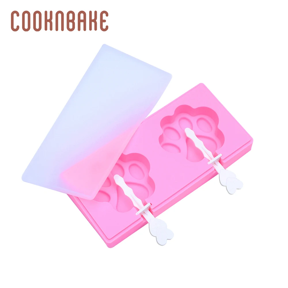 COOKNBAKE силиконовая форма для мороженого 2 отверстия кошачья лапа замороженный