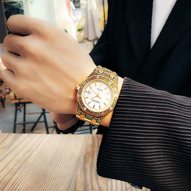 

Men's Full-Automatic Waterproof Watch Men's High-End Black Technology Quartz Watch Fashion Casual Business Watch