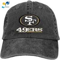 49ers hat new logo 2020 football hat adjustable black for san francisco fans