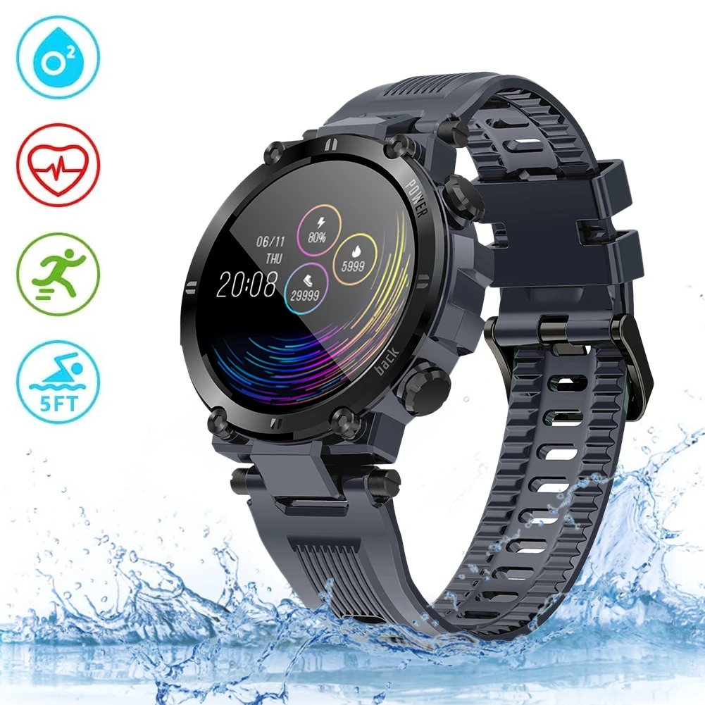 Смарт часы для мужчин Bluetooth крови Давление умные женщин Водонепроницаемый Спорт
