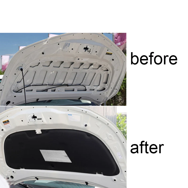 

lsrtw2017 fireproof cotton engine hood trunk cargo sound heat insulation for toyota corolla 2019 2020 2021 e210
