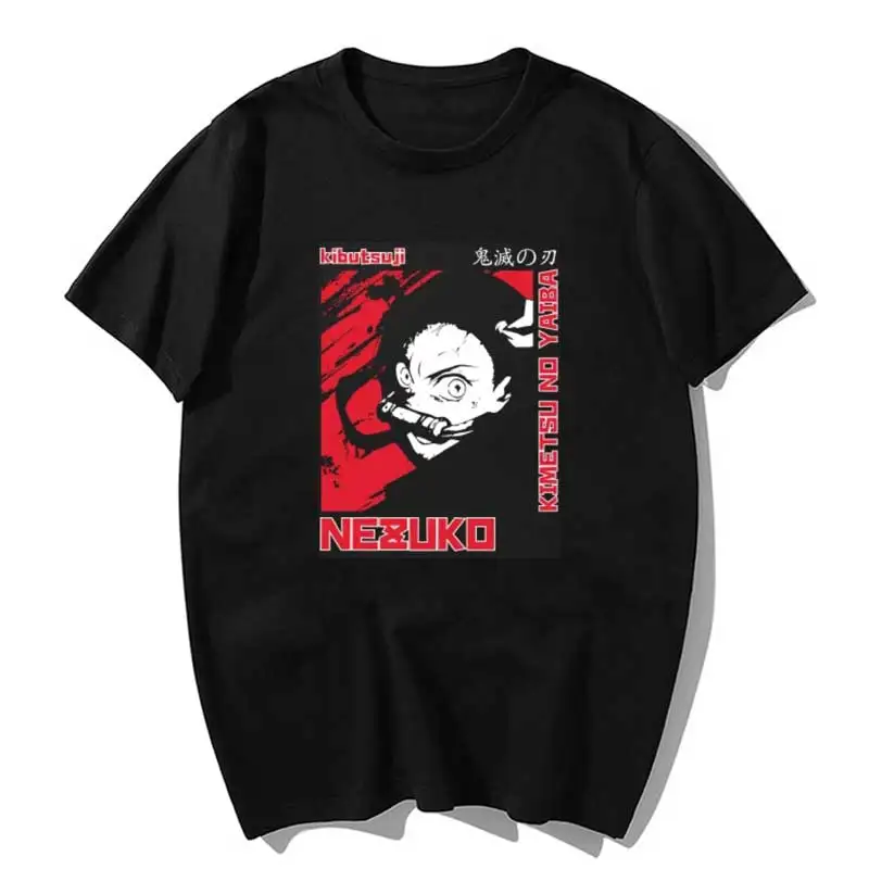 

Kimetsu No Yaiba Nezuko T Shirt Men Kawaii Summer Tops Cartoon Karate Graphic Tees Fashion Tee Shirt Unisex Harajuku Shirt Male