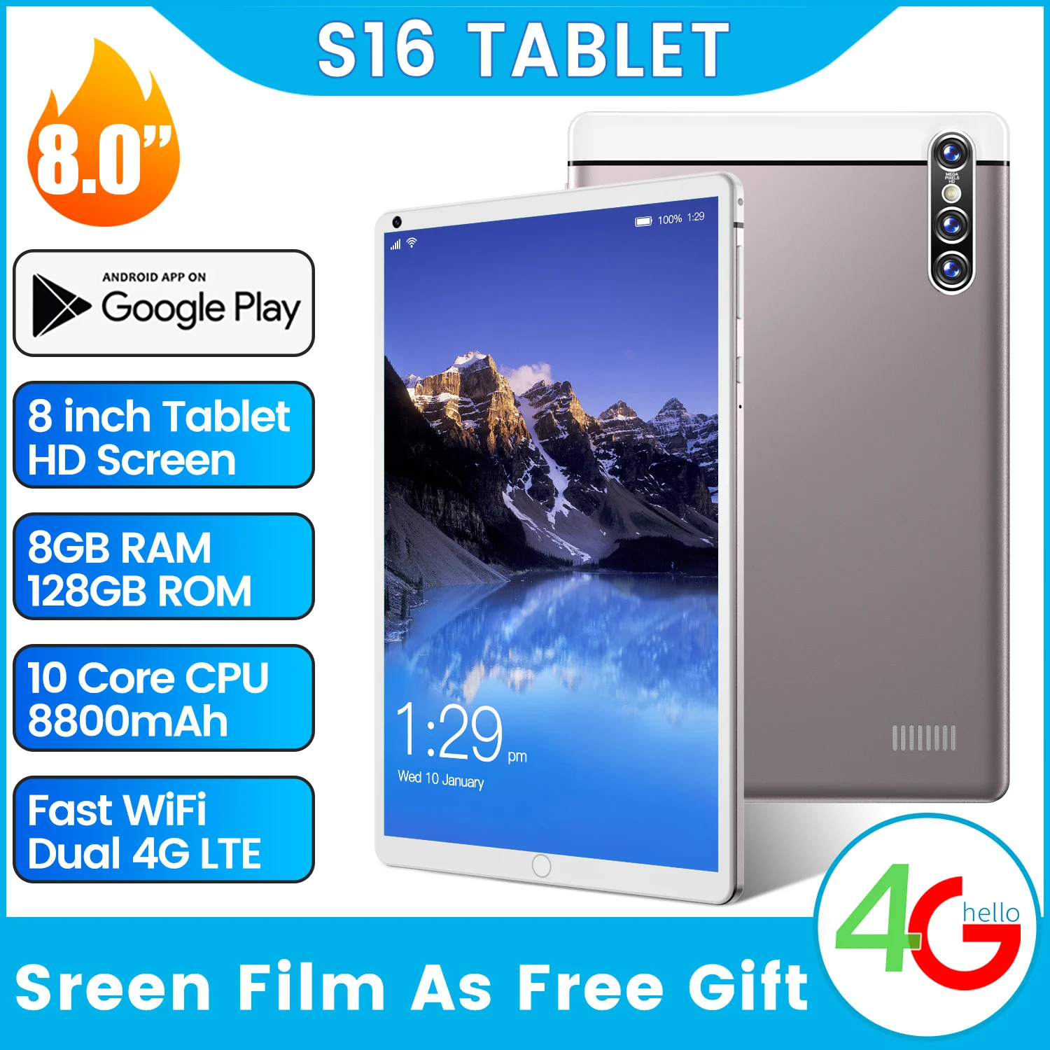 

2021, S16, 8800 , 10 , 8 + 256 , , 8,0 , 8 + 13