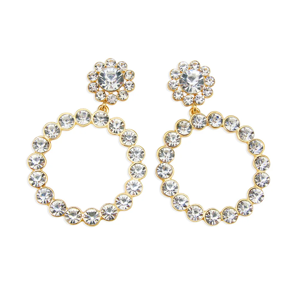 2019 ювелирные изделия модные круглые Подвесные серьги искусственные характерные