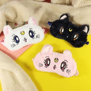 Аксессуары для костюмов для девочек, милый костюм, реквизит, косплей луна, маска для глаз, повязка на глаза с милым котенком, Аниме Реквизит для взрослых