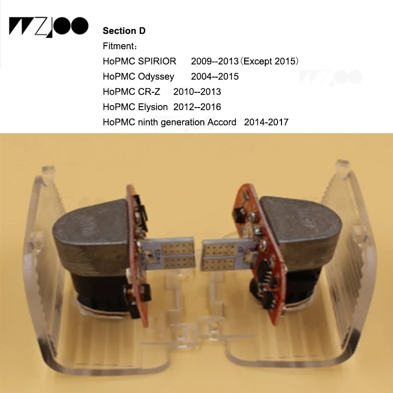 for Honda D 2 шт. Автомобильный светодиодный светильник на дверь, проектор с изображением призраков, лазерный логотип, автомобильный светильник на дверь для Audi A8 A7 A5 A6 A4 A3 A1 R8 TT Q7 Q5 Q - Цвет: for Honda D