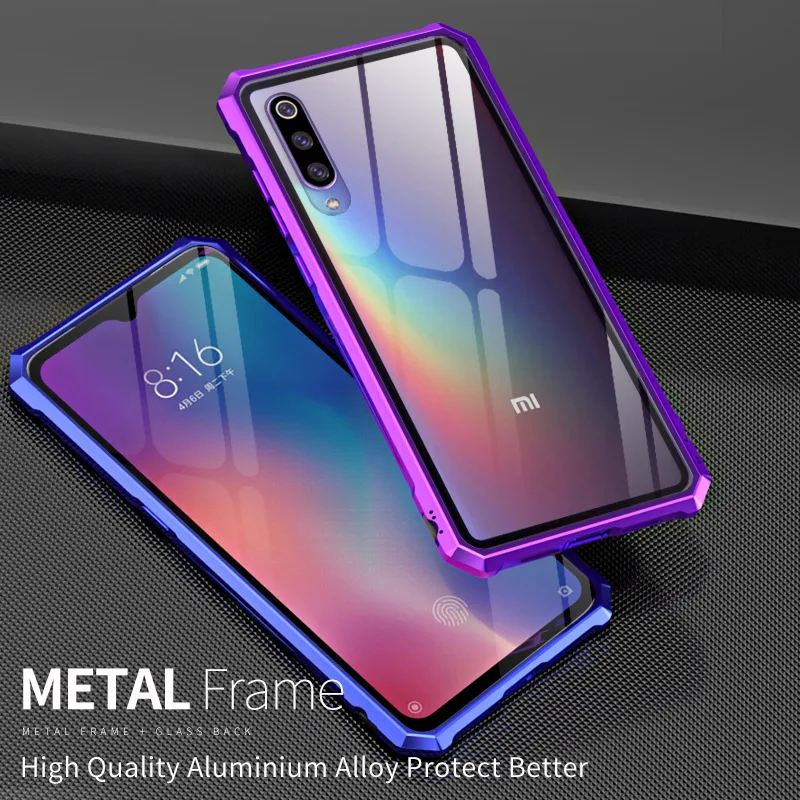 Металлический бампер для Xiaomi Mi 9T Pro Алюминиевый металлический каркас задняя