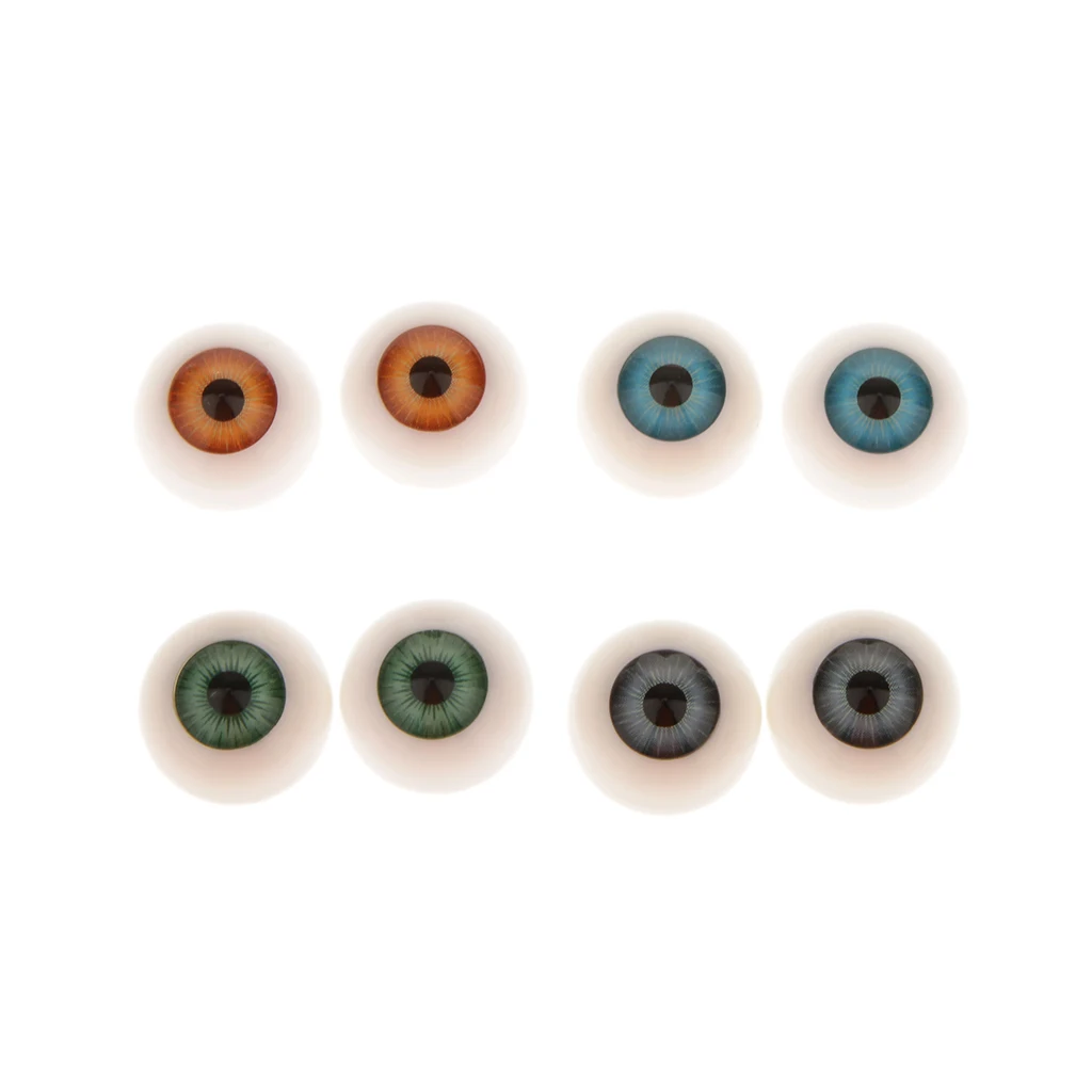 8 шт. реалистичные полукруглые полые глаза для глаз сделай сам Хэллоуин реквизит