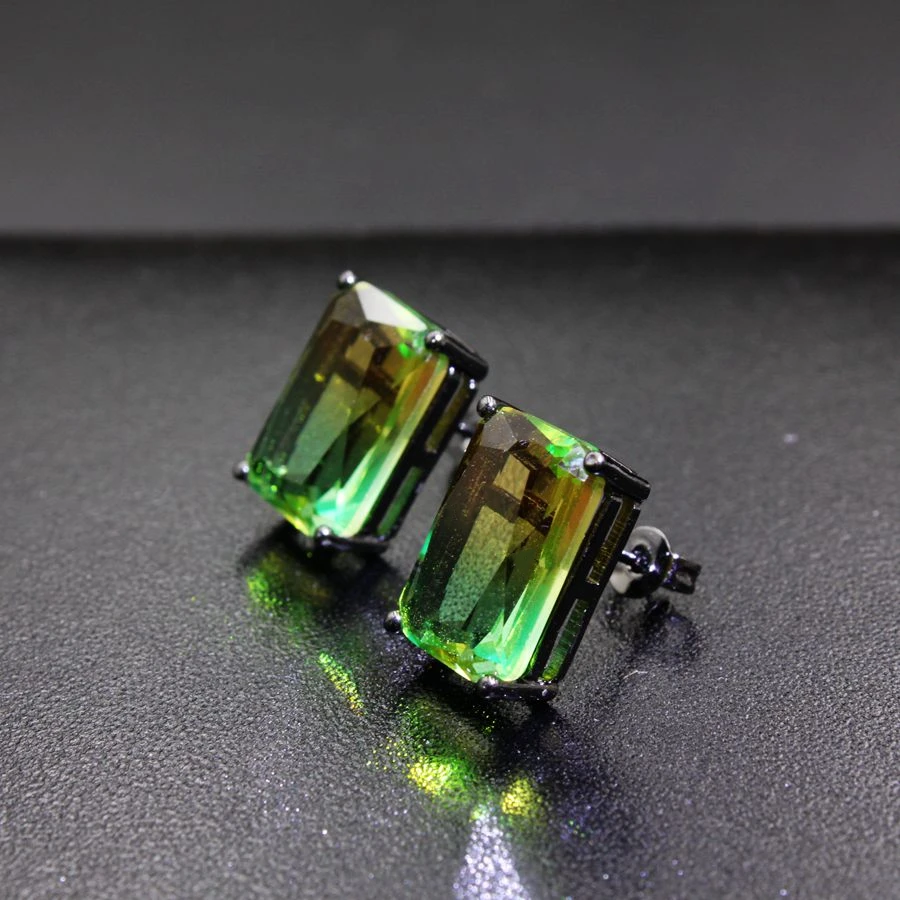 Женские наборы ювелирных изделий роскошные Геометрические Квадратные для