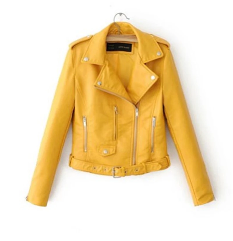 REALEFT 2019 Новая Женская осенне зимняя черная искусственная кожаная куртка с