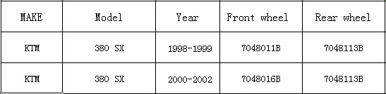

Wheel Bearing KIT for KTM 380 SX 380SX 1998-2002