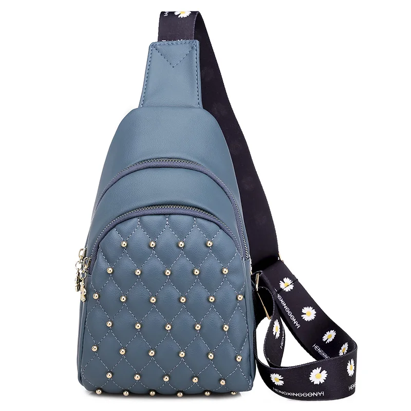 

Сумки через плечо для женщин, однотонная женская сумка-мессенджер через плечо из искусственной кожи с заклепками, сумки для женщин 2020, поясн...