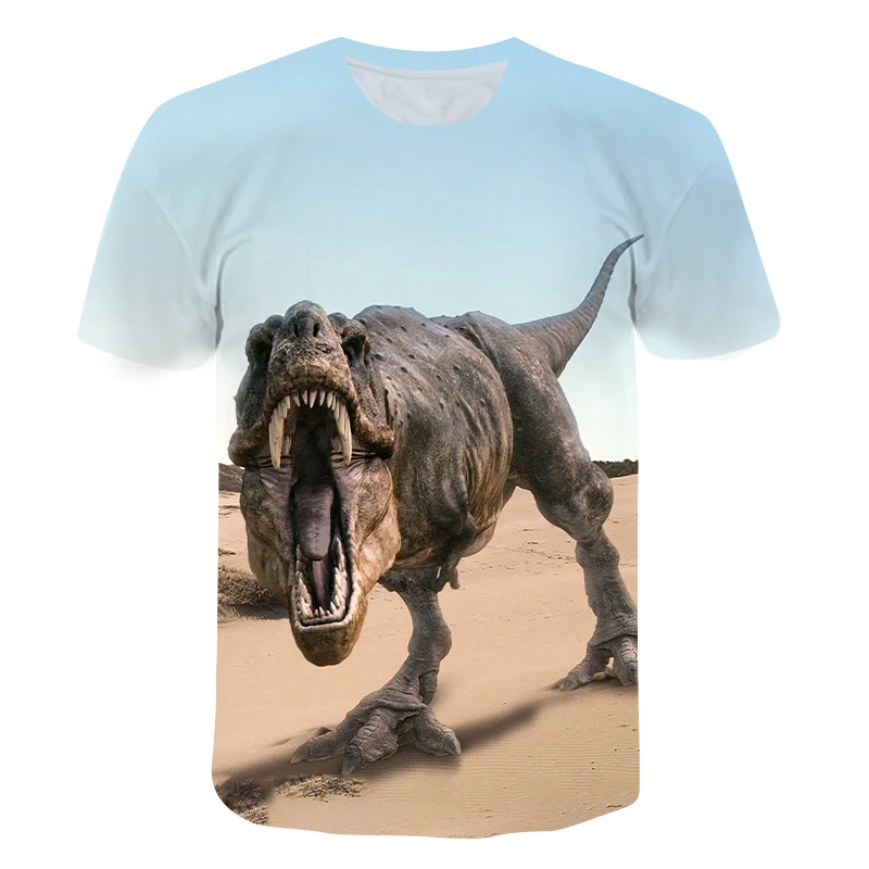 

Baby Boys T Shirt Dinosaur Printed Tees 3D Jurassic World Clothes Kids Cute Cartoon Tops Toddler Children O Neck Funny Shirts