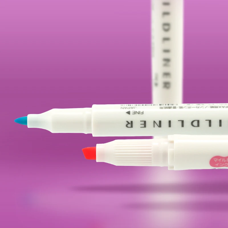 Zebra MildLiner хайлайтер WKT7 маркер двусторонний круглый носок/скошенный 3/5 цветов