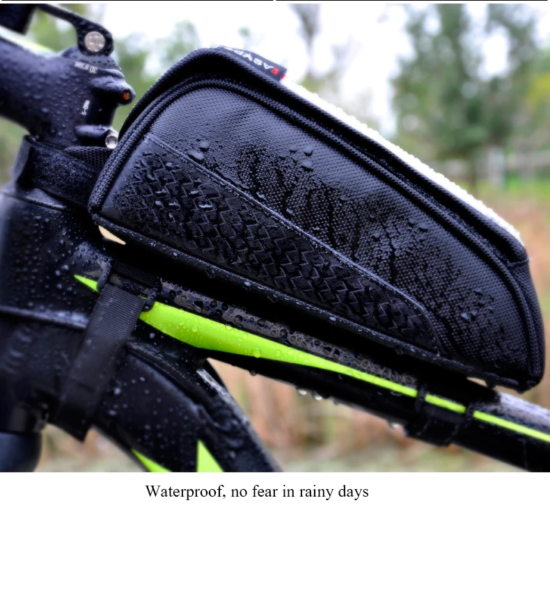 Велосипед EASYDO велосипедная сумка MTB Сумка водонепроницаемая Передняя труба рамка сумка экран сенсорный телефон Сумки велосипедные дорожные сумки