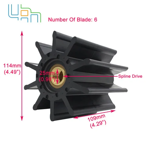 Sherwood 22000K Marine Flexible Water Pump Impeller For G2201 G22011-01 G22012X | Автомобили и мотоциклы