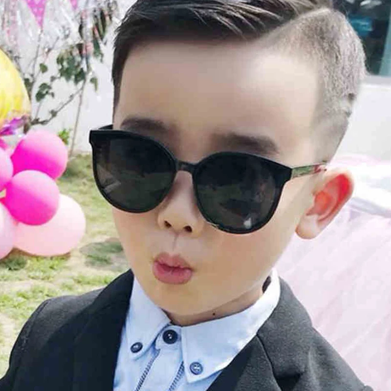 

2021 New Children's Sunglasses Round Frame Male and Female Baby Sunglasses Fashion Parent-child Glasses Tide Uv Protection