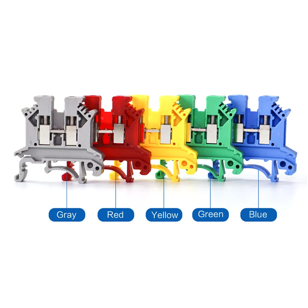 

10PCS UK-2.5B Din Rail Universal Combination Terminal Block Wire Universal Class Screw Terminal Block Strips Connector