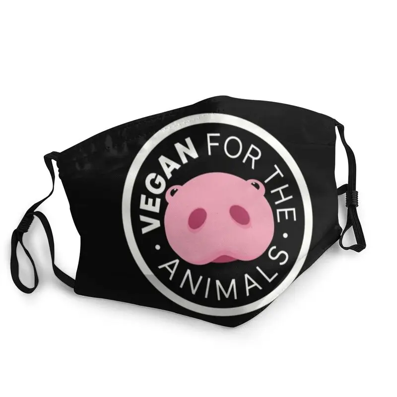 

Vegan For The Animals Breathable Mouth Face Mask Men Women Pig Nose Mask Anti Dust Protection Cover Respirator Mouth Muffle