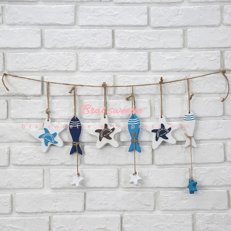 Nautical Mermaid Party Fishing Nets with Sea Shells and Anchor Under the Sea Decorative Background Wall Home Decoration Supplies