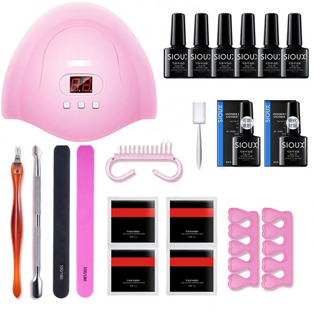 

Продажа по низкой цене! Базовое верхнее покрытие Гель-лак песочный стержень Толкатель для омертвевшей кожи вилка УФ-лампа набор для дизайна...