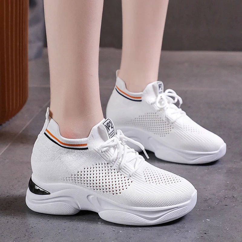 

Новинка 2021, Женская теннисная обувь, увеличивающая рост спортивная обувь на танкетке, удобные кроссовки с воздушной подушкой