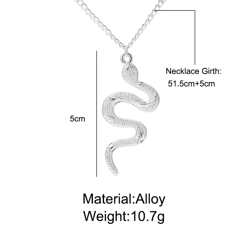 

Minimalist Snake Pendant Necklace Animal Snake Dangle Women Pendant Necklace Fashion Alloy Female Birthday Party Jewelry Gifts