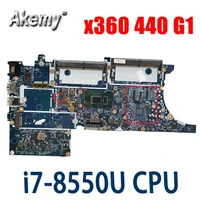 448 0eq07 001 17869 1 mainboard for hp probook x360 440 g1 laptop motherboard with i7 8550u cpu l28242 601 l28242 001 100 test