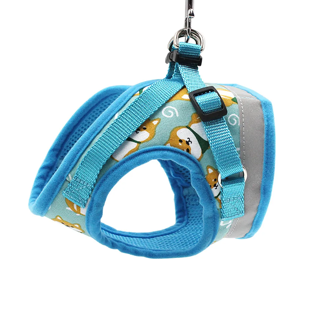 Поводок для питомца собаки кошки с поводком Регулируемый жилет товары прогулок