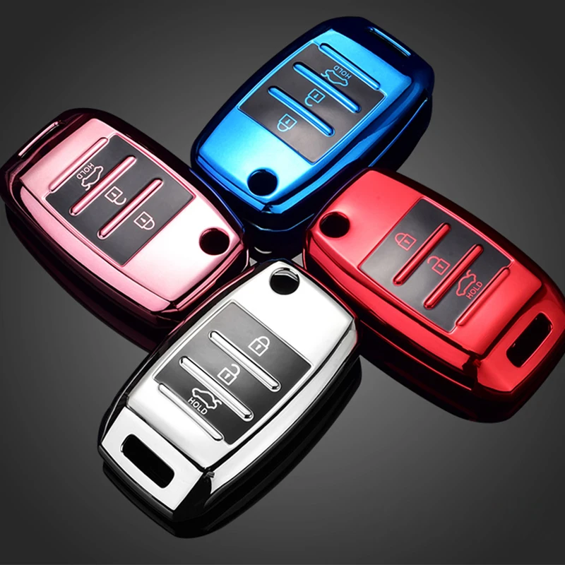 Чехол для автомобильного ключа дистанционного управления из ТПУ Kia Rio 3 K2 Ceed Cerato K3