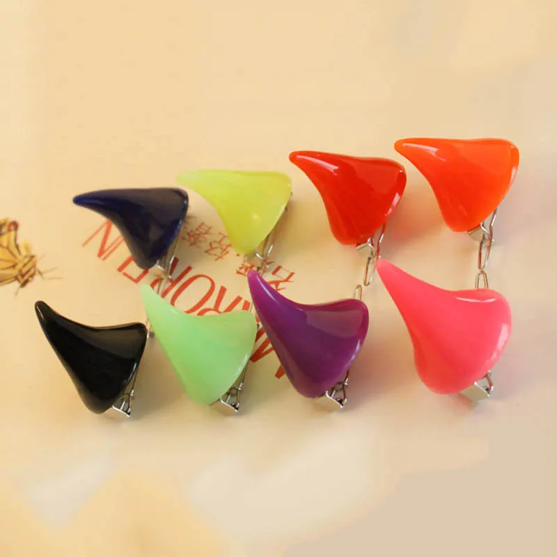 Милые рога для девочек заколка волос в готическом стиле маленький дьявол яркие