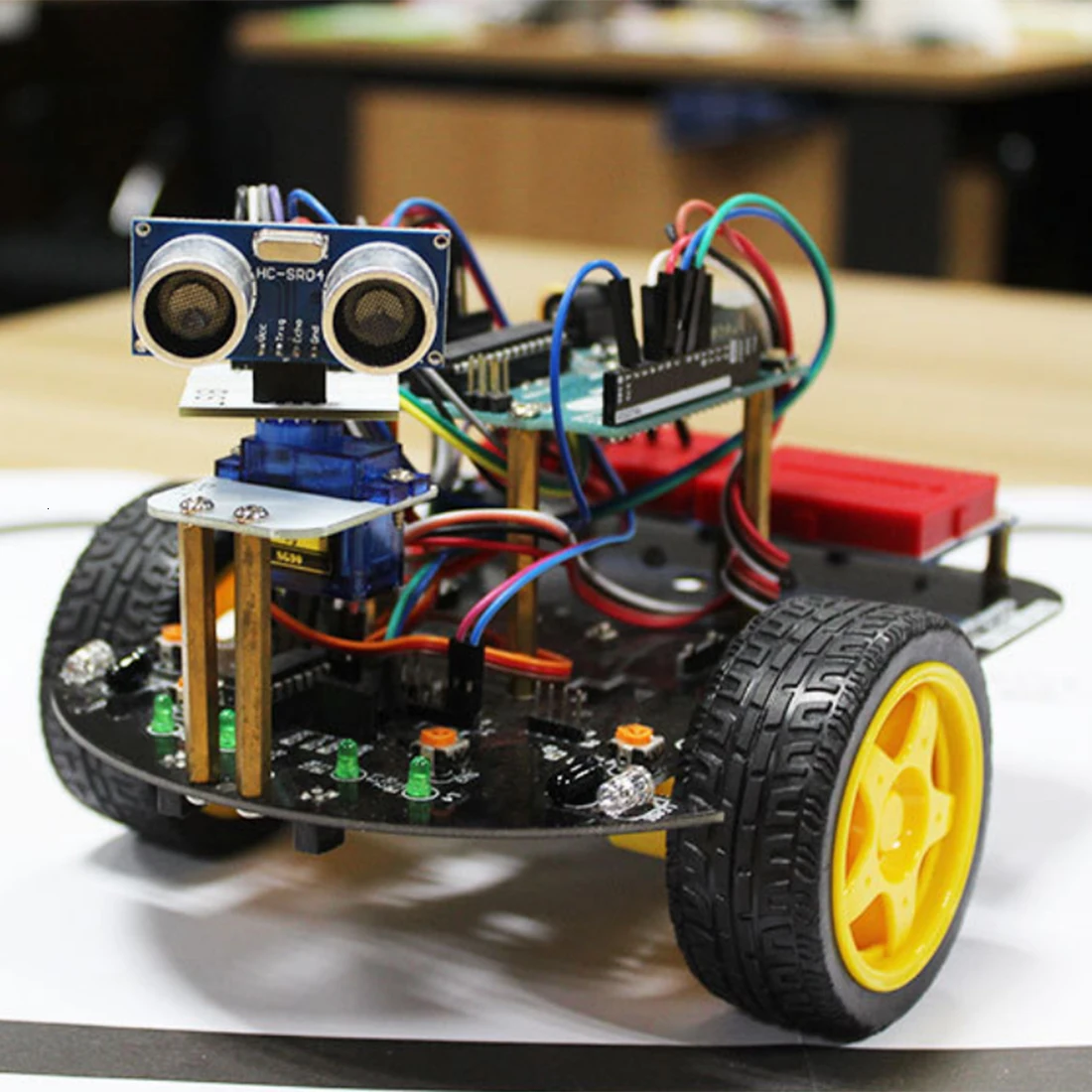 Rowsfire 2-в-1 стартовый супер-умный интеллигентая(ый) Robot Car в комплекте с обучающим руководством программируемый стволовых игрушки для Arduino с стерлингового серебра для R3 материнская плата
