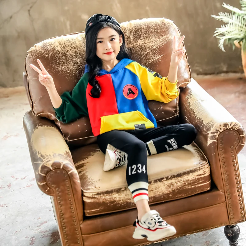 Детский спортивный костюм повседневный комплект одежды для девочек Зефир с