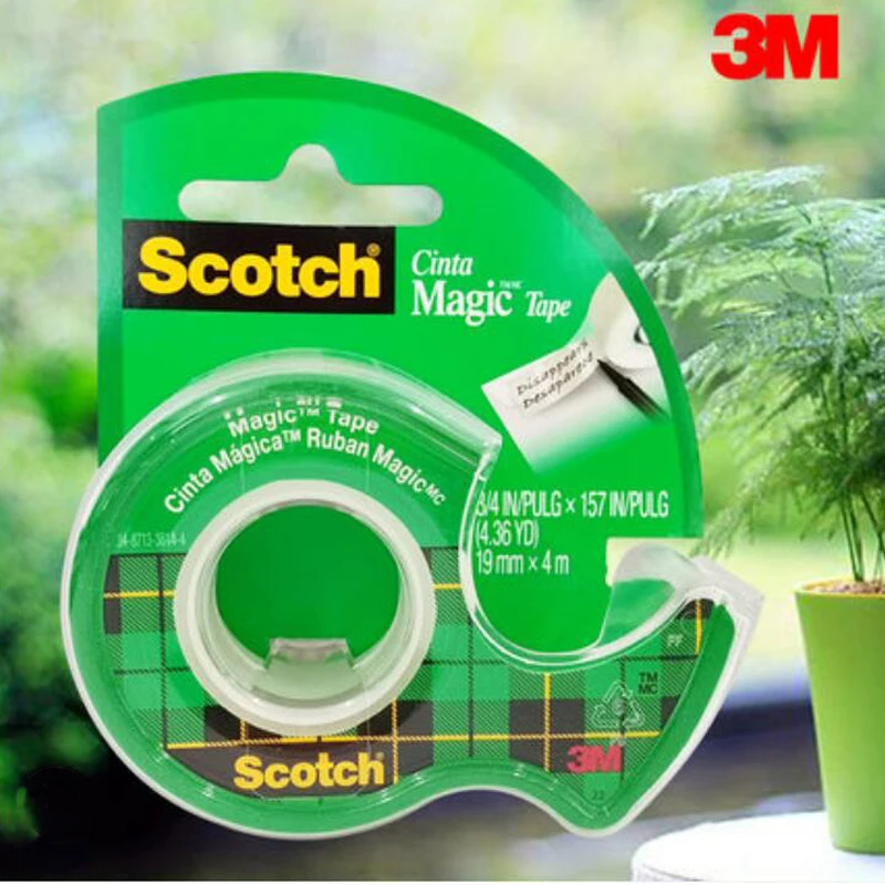 

Диспенсер для клейкой ленты 3M Scotch-Brite, рулон невидимой волшебной ленты 810, 19 мм х 4 м, канцелярские принадлежности для офиса и студентов