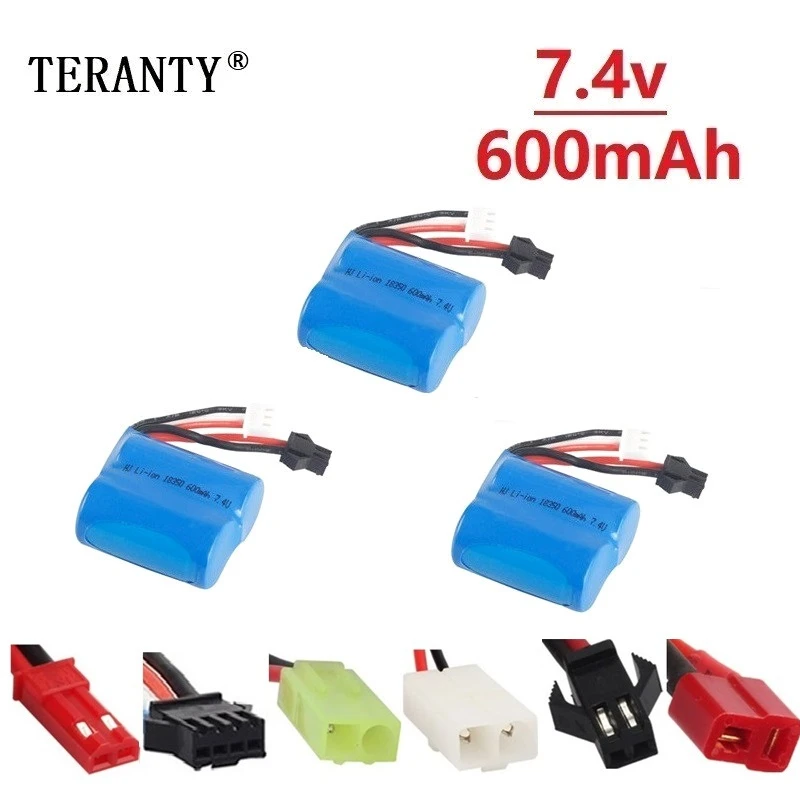 Оригинальный литий ионный Аккумулятор 7 4 в 600 мАч для H100 H102 2 S 18350 В аккумулятор JJRC