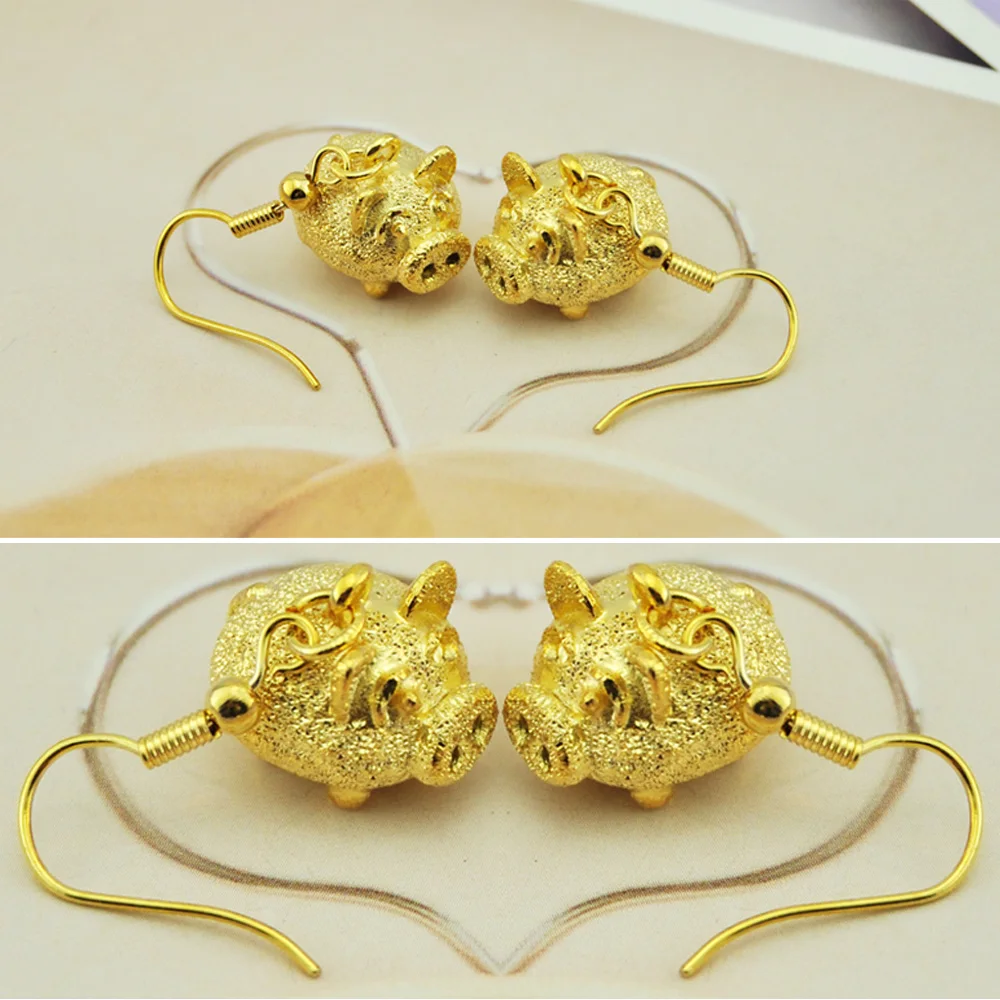 Серьги-подвески в виде китайской свиньи со знаками Зодиака для женщин модные