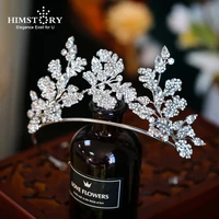 himstory wedding hair accessories flower crystal headbands tiaras rhinestones headpieces hair accessories jewelries