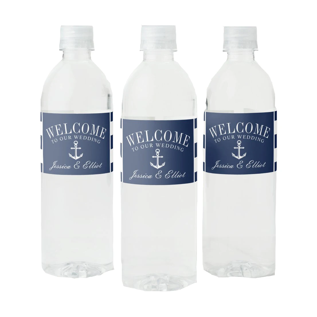 Custom Nautical Theme Wedding Vintage Anchor Navy Welcome Wa