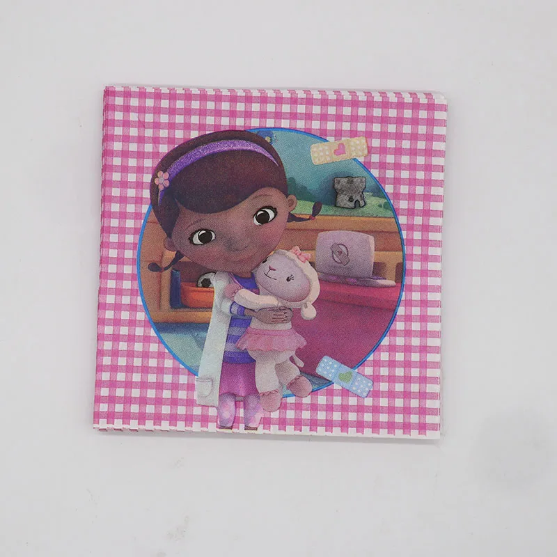 20 шт одноразовые салфетки Doc McStuffins вечерние украшения день рождения поставки
