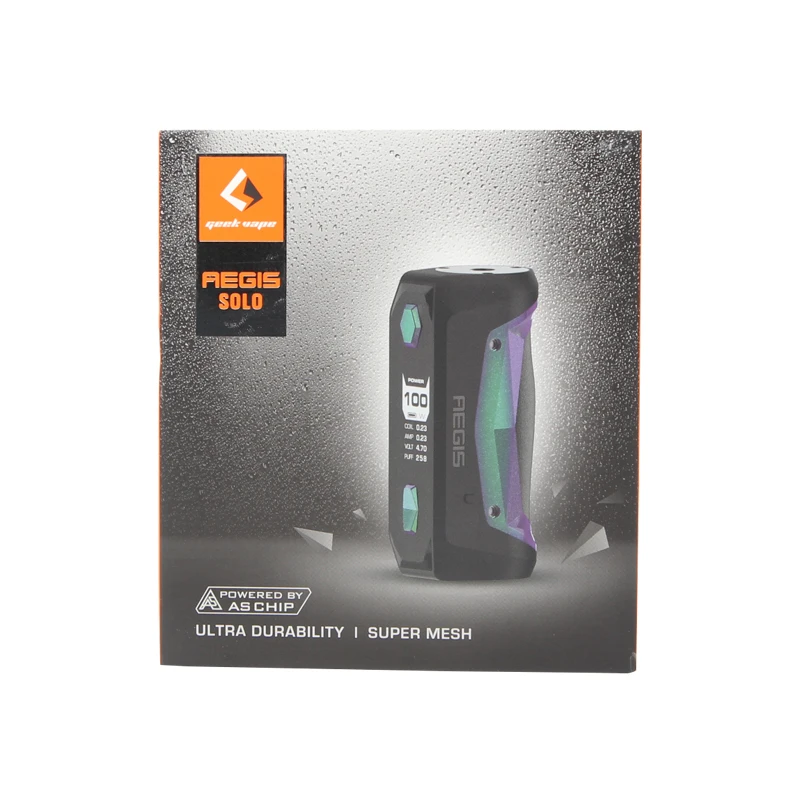 GeekVape Aegis Solo MOD 100 Вт Aegis Solo Box MOD fit Cerberus Subohm Tank Tengu RDA электронная сигарета MOD