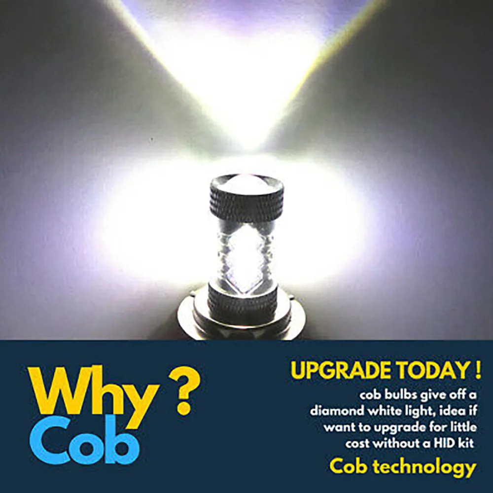 

COB Headlight Canbus Car Error Free LED Lamp Left & Right 12V 2pcs Set