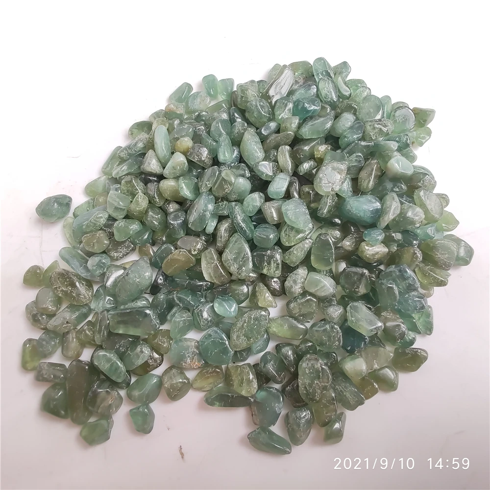 100 г натуральный зеленый апатит полированные камни кристалл гравий стандартное