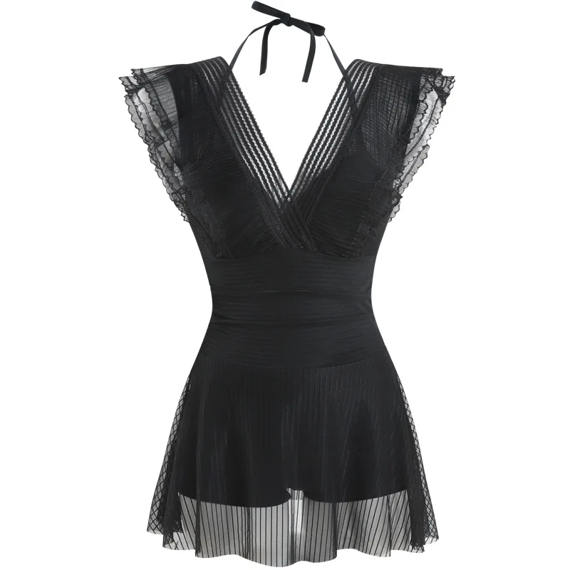 Новый женский купальный костюм Ins Wind цельная юбка для похудения консервативный