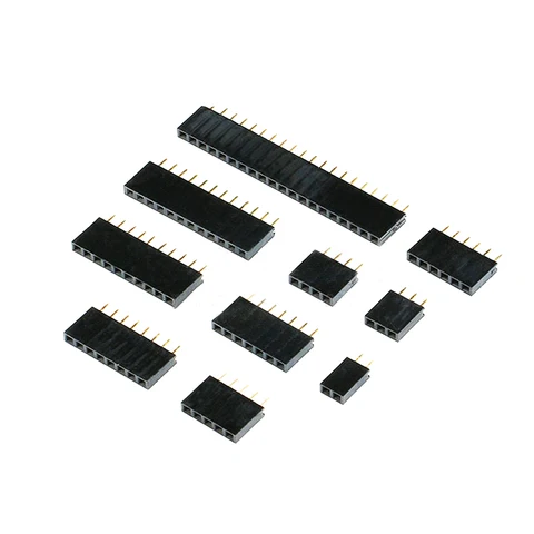Штырьковые разъемы Si Tai&SH 2.54 Female Single Row Pin Header, 10 шт.