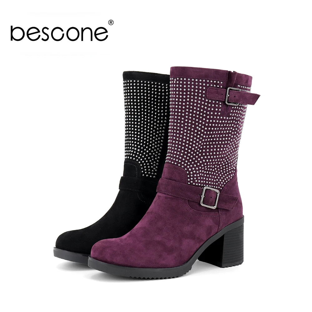 Женские ботинки на квадратном каблуке в горошек высоком 6 7 см | Обувь