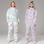 Новый теплый лыжный костюм Searipe, женский водонепроницаемый ветрозащитный комплект из куртки и брюк для катания на лыжах и сноуборде, женский комбинезон для снега, уличная одежда