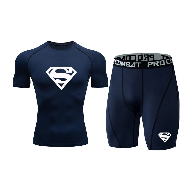 

Мужская футболка, боксерский спортивный костюм, мужская спортивная футболка Rashguard для спортзала, бокса, джиу джитсу, кикбоксинга, черные шор...