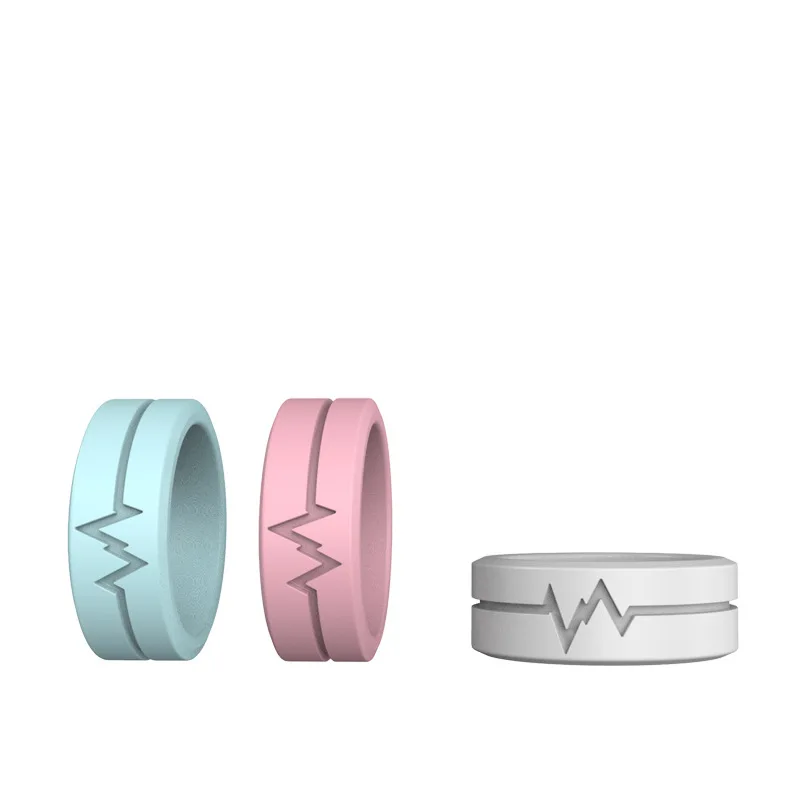 

3 Pices Luminous silicone ring, luminous environmental protection jewelry, sporty temperament ring