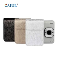 caiul fujifilm instax mini liplay camera bag streamer brushed protective sleeve premium pu leather bag with shoulder strap